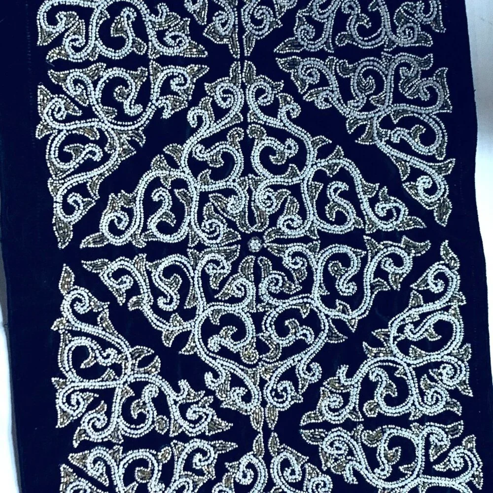 N/A beaded velvet